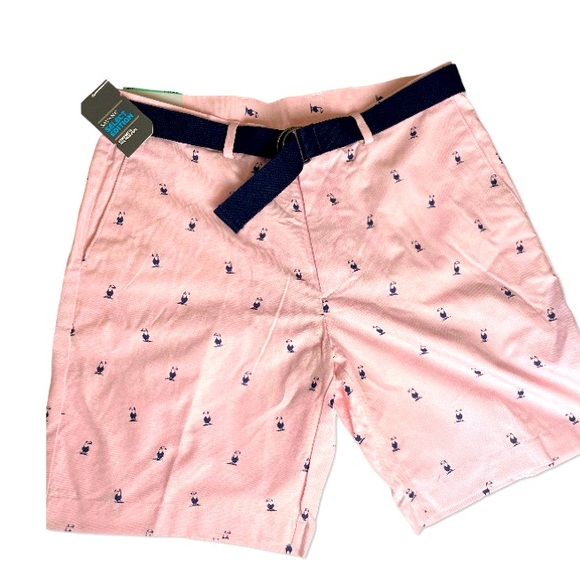 Savane Other - SAVANE SELECT EDITION MENS SHORTS Size 34w - Belted / inseam 8" Cotton Pink Navy